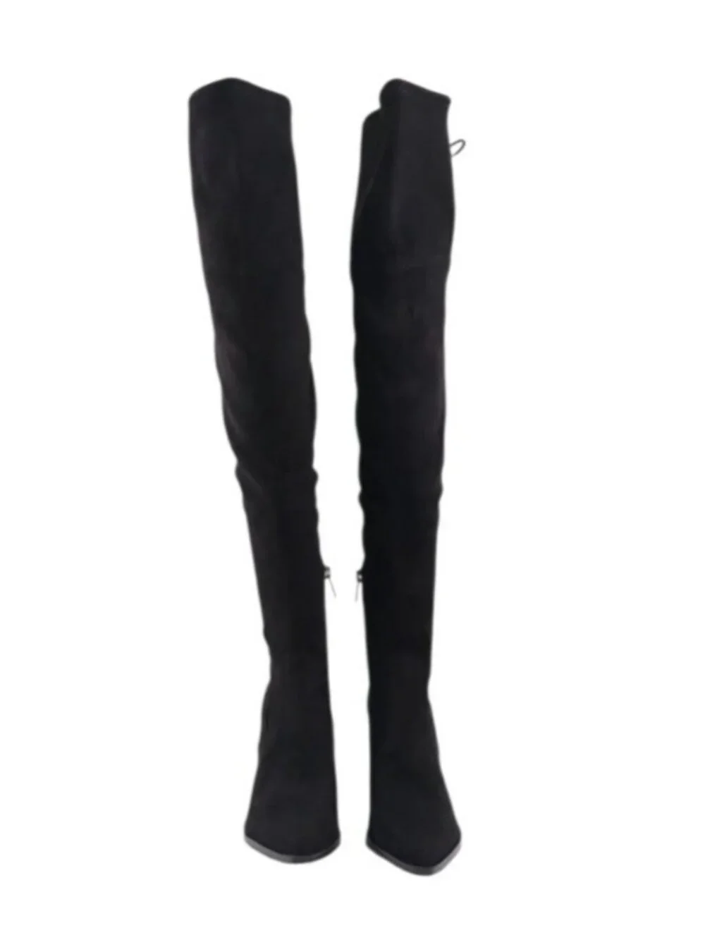 Marc Fisher LTD Black Over the Knee Pointed Toe Block Heel Boots 8M NWOB